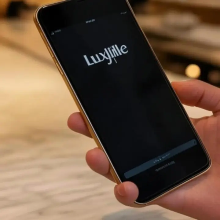 LuxViille mobile booking interface on a smartphone