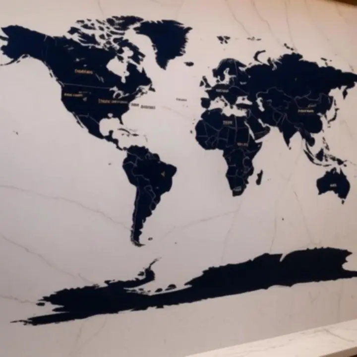 Map view of LuxVille's global destinations across the USA, Australia, Saudi Arabia, and Asia