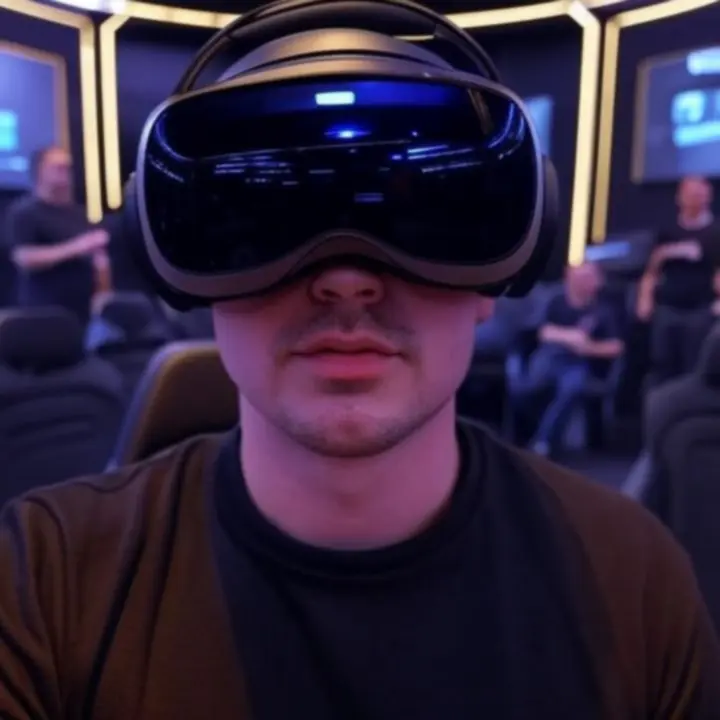 LuxVille VR arena glowing with futuristic lighting and guests enjoying immersive gameplay